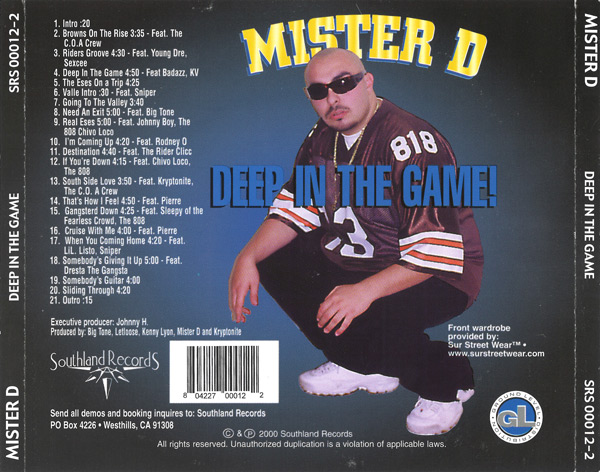 Mister D - Deep In The Game Chicano Rap